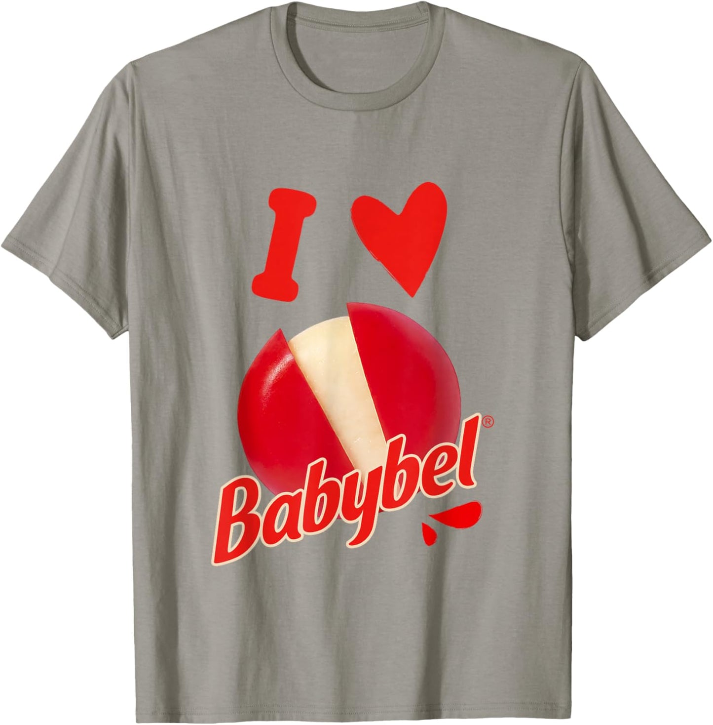 Babybel I Love Babybel Heart , White T-Shirt - T-Shirt | Sand