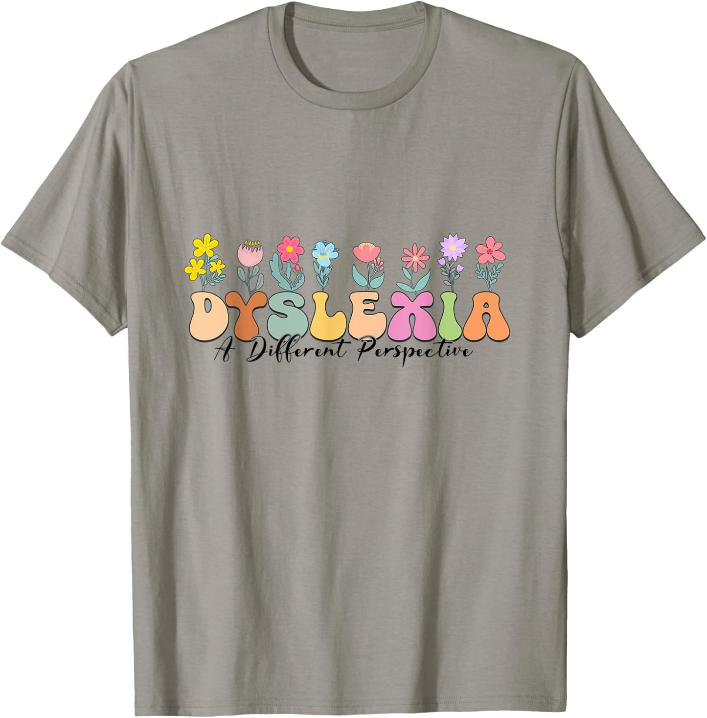 Retro Dyslexia A Different Perspective Dyslexia Awareness T-Shirt - T-Shirt | Sand