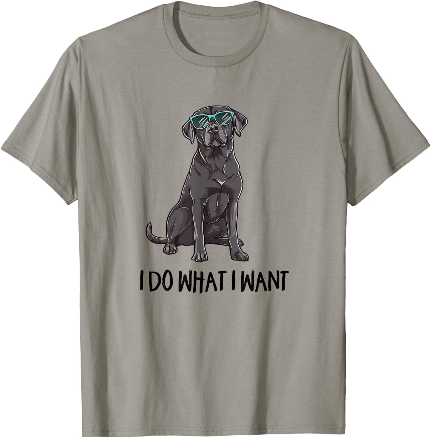& Kids Funny Do What I Want Black Lab Lover T-Shirt - T-Shirt | Sand