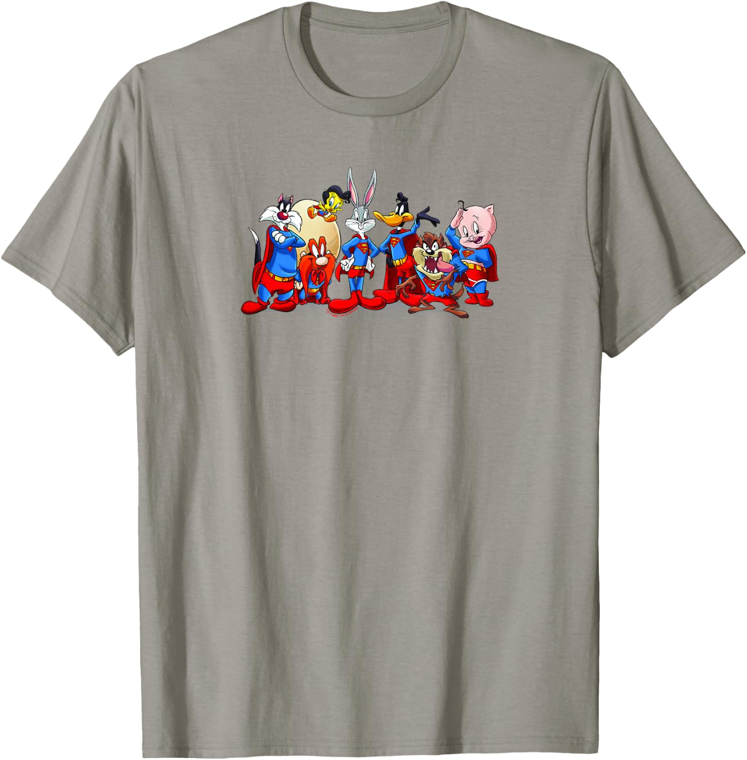 WB 100 Looney Tunes Group Shot Superman Special Collection T-Shirt - T-Shirt | Sand