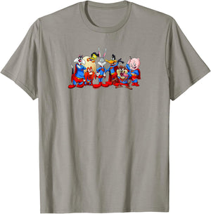WB 100 Looney Tunes Group Shot Superman Special Collection T-Shirt - T-Shirt | Sand