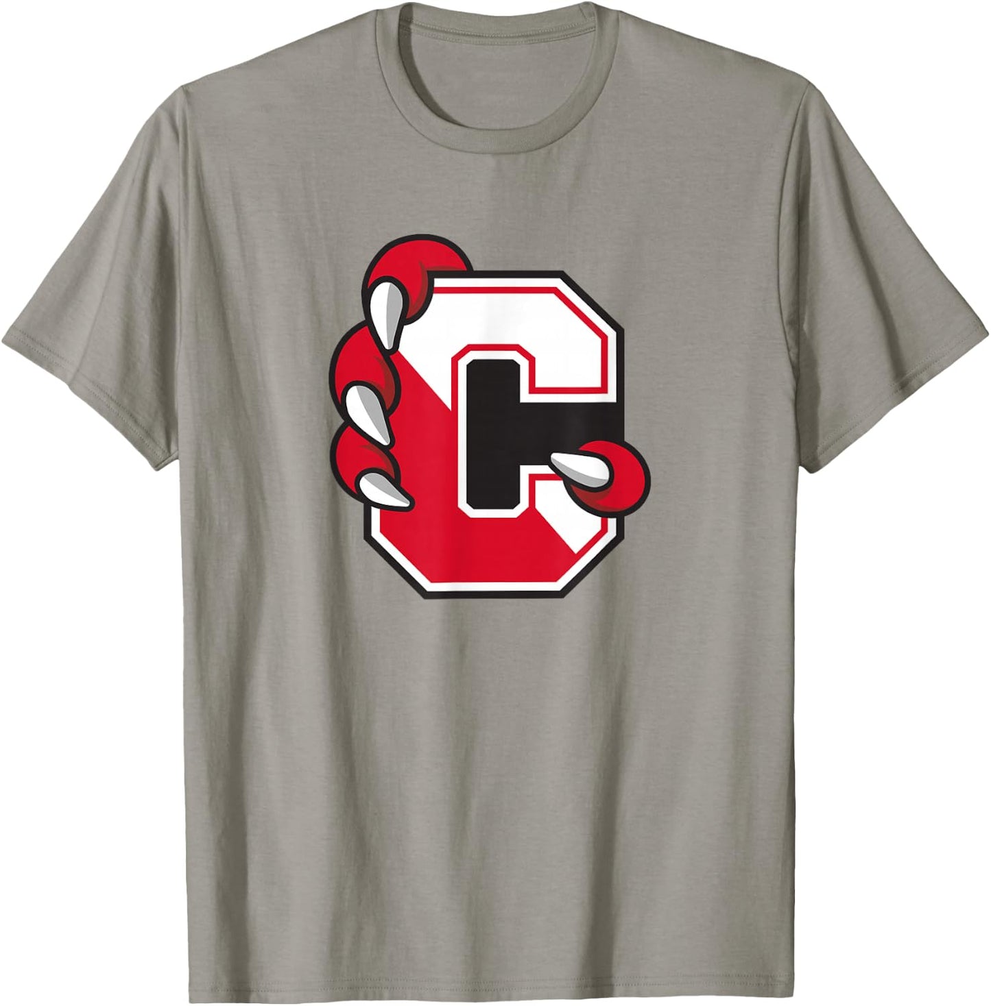 SUNY Cortland Red Dragons C Claw Logo T-Shirt - T-Shirt | Sand