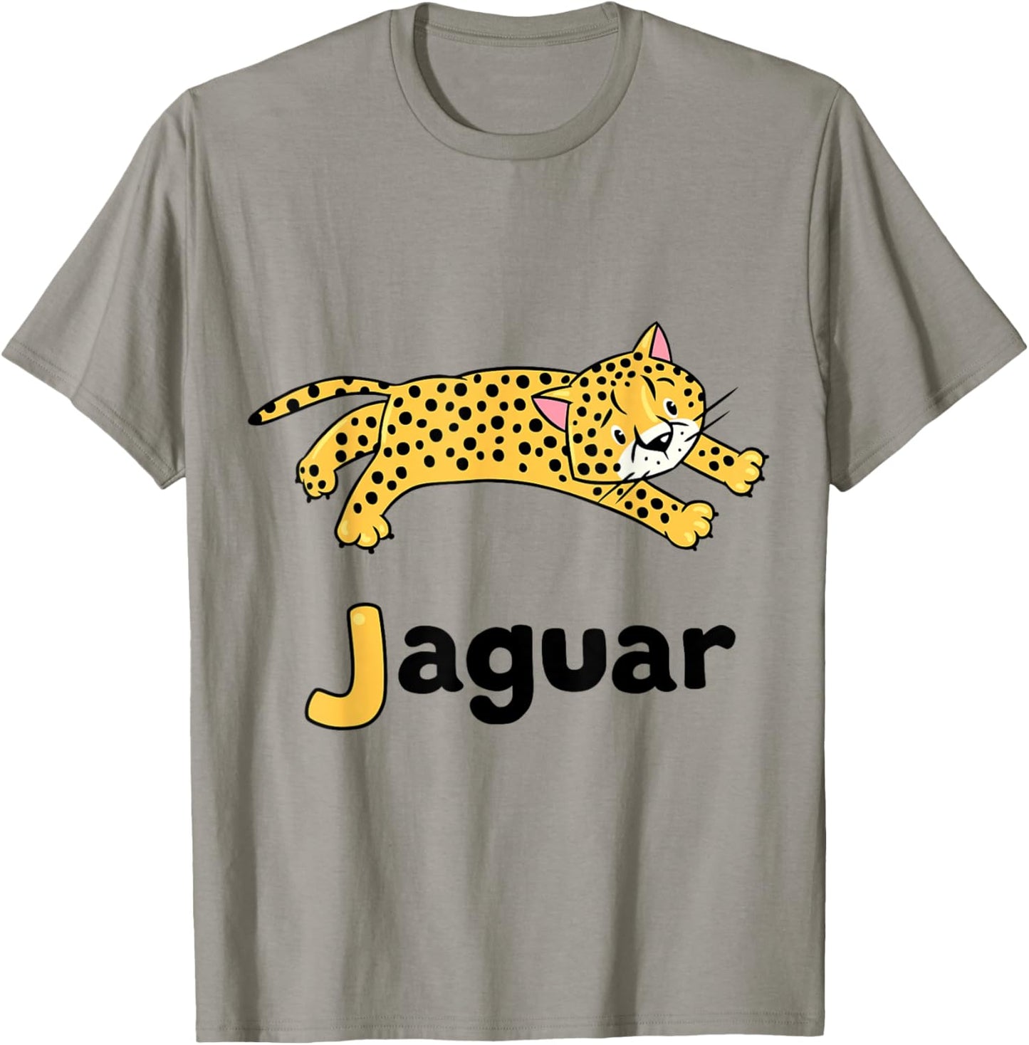 J is for Jaguar ABC Alphabet for Teachers Students T-Shirt - T-Shirt | Sand