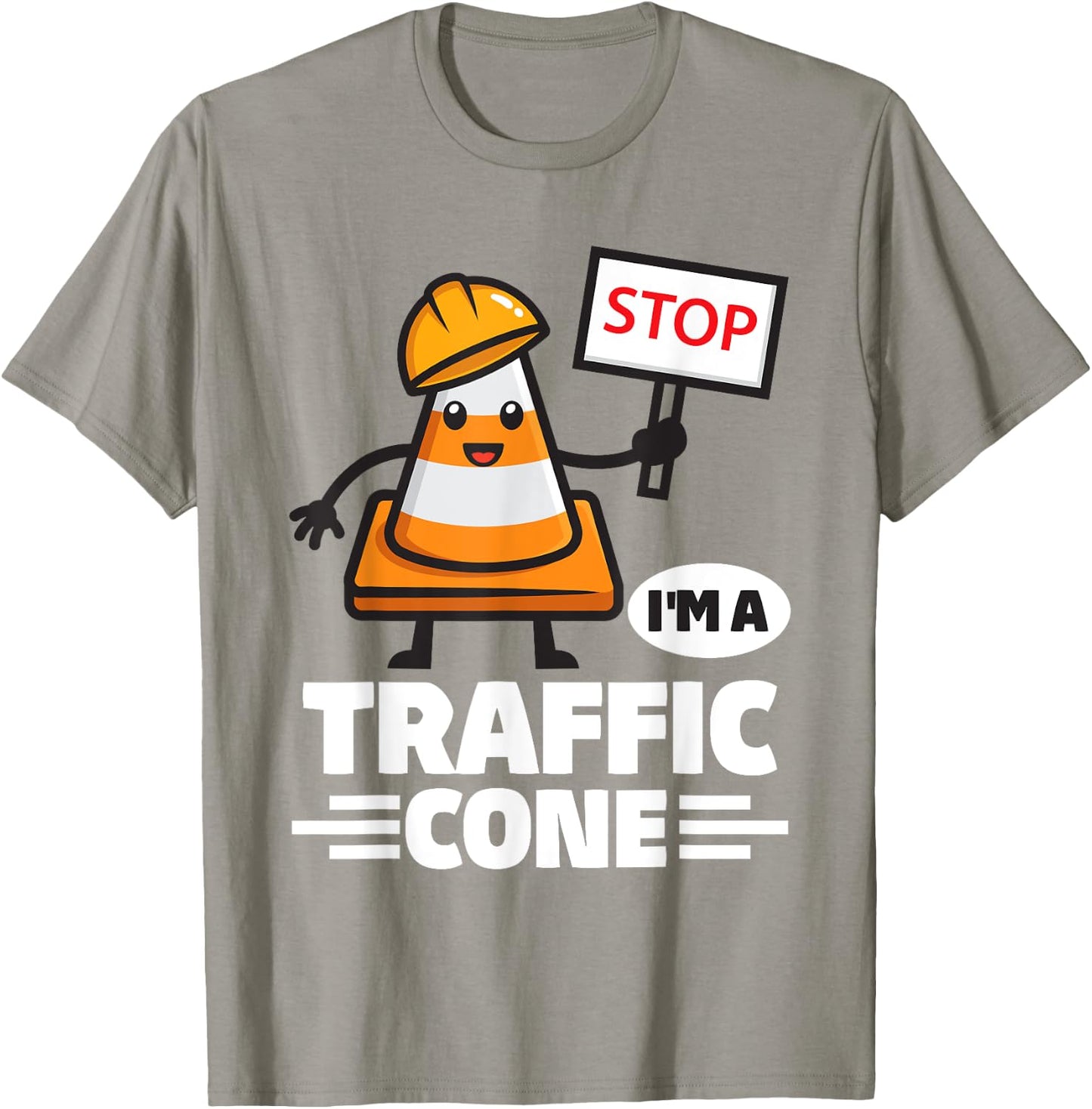 Halloween Traffic Cone Costume I'm A Traffic Cone T-Shirt - T-Shirt | Sand