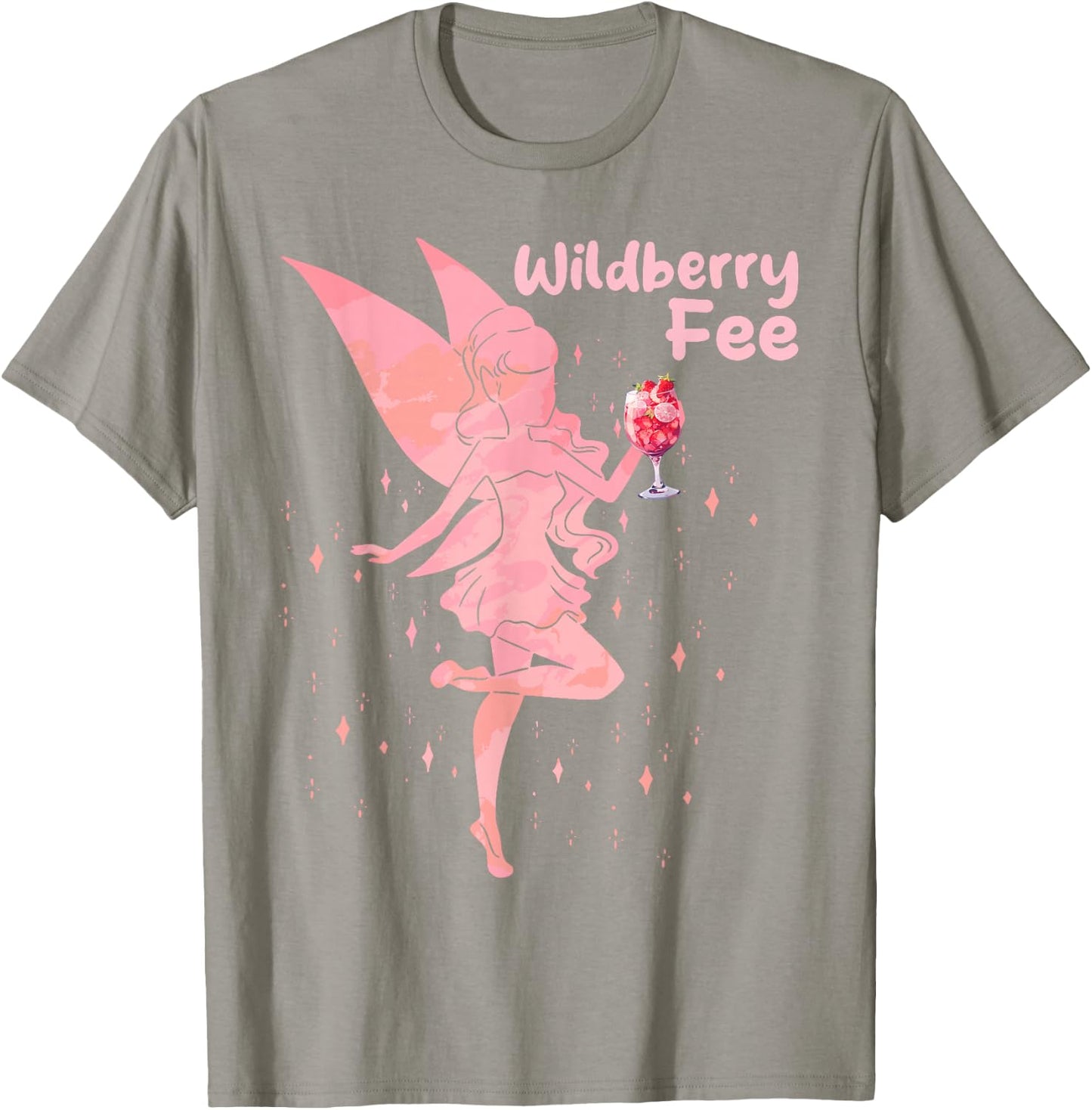 Wildberry Fairy Saufen Lillet , White T-Shirt - T-Shirt | Sand