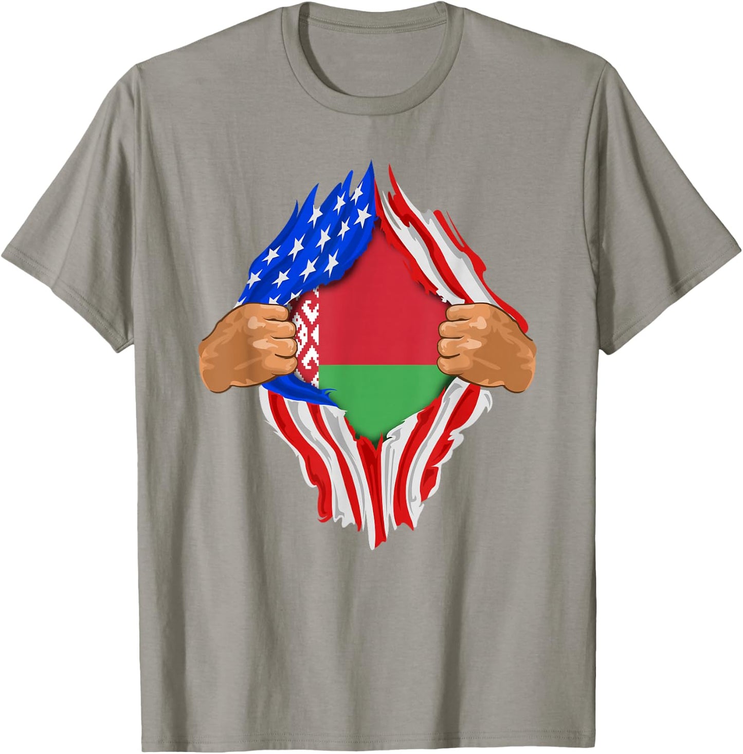 Belarusian Blood Inside Me | Belarus Flag Gift T-Shirt - T-Shirt | Sand