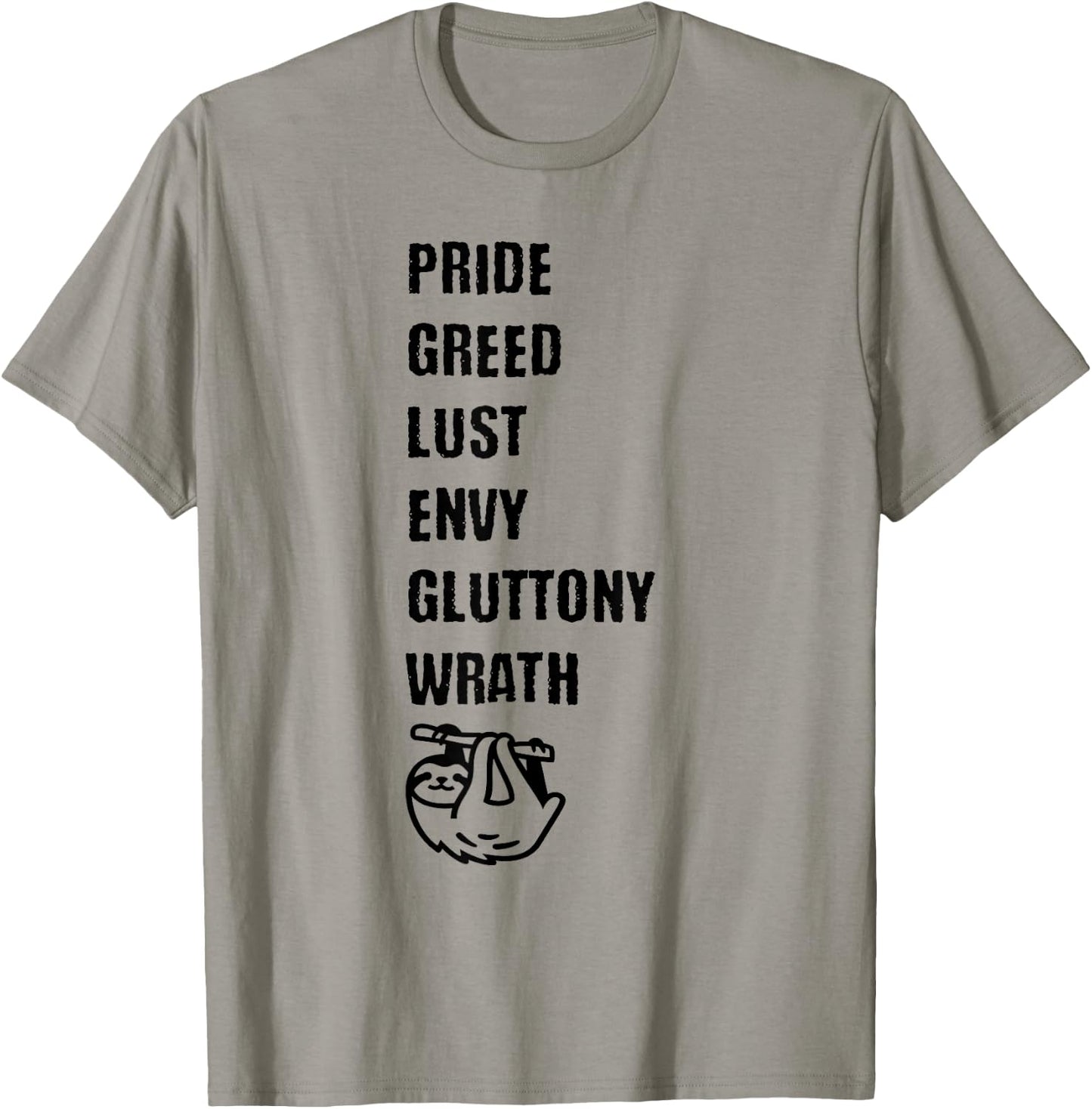 7 Deadly Sins Including Sloth The Cutest Sinner T-Shirt - T-Shirt | Sand