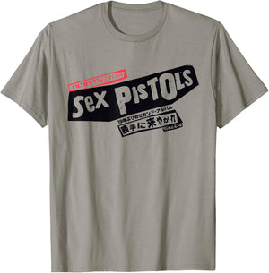 Sex Pistols Offizielles Japan Tour Front Logo T-Shirt - T-Shirt | Sand