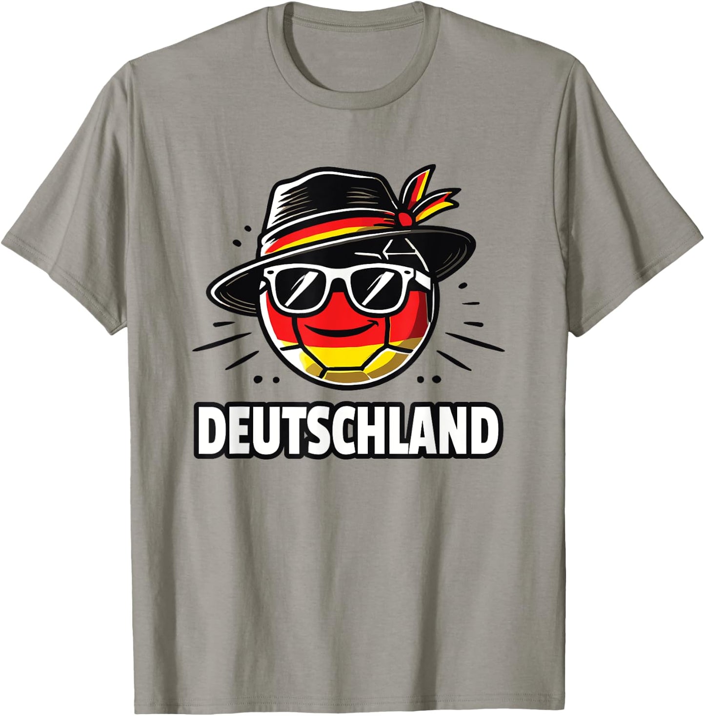 Fußball mit Deutschland Flagge lustiger Ball Fan T-Shirt - T-Shirt | Sand