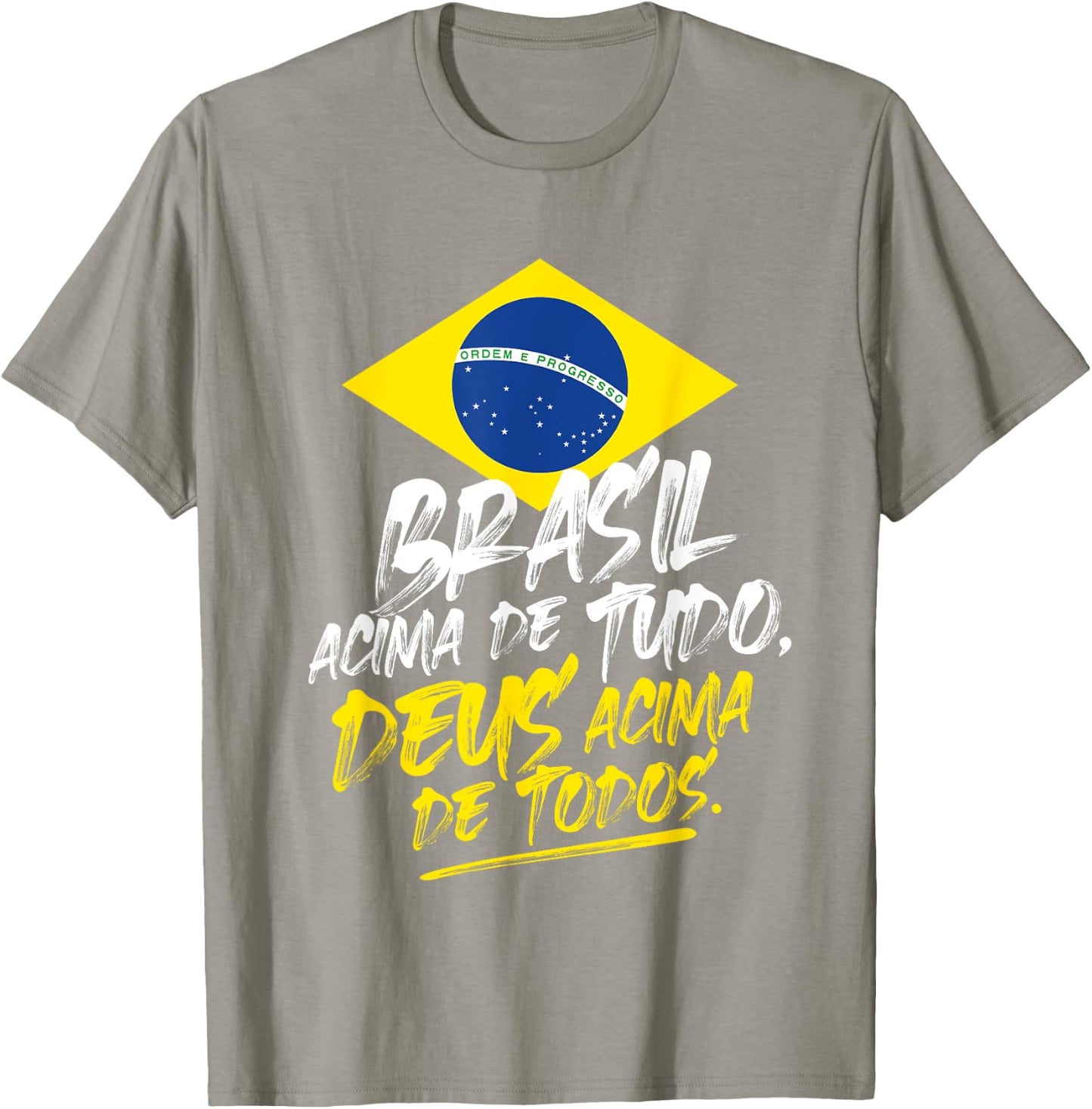 Bolsonaro 2022 Brasil Deus Acima Todos Bolsonaro Presidente T-Shirt - T-Shirt | Sand