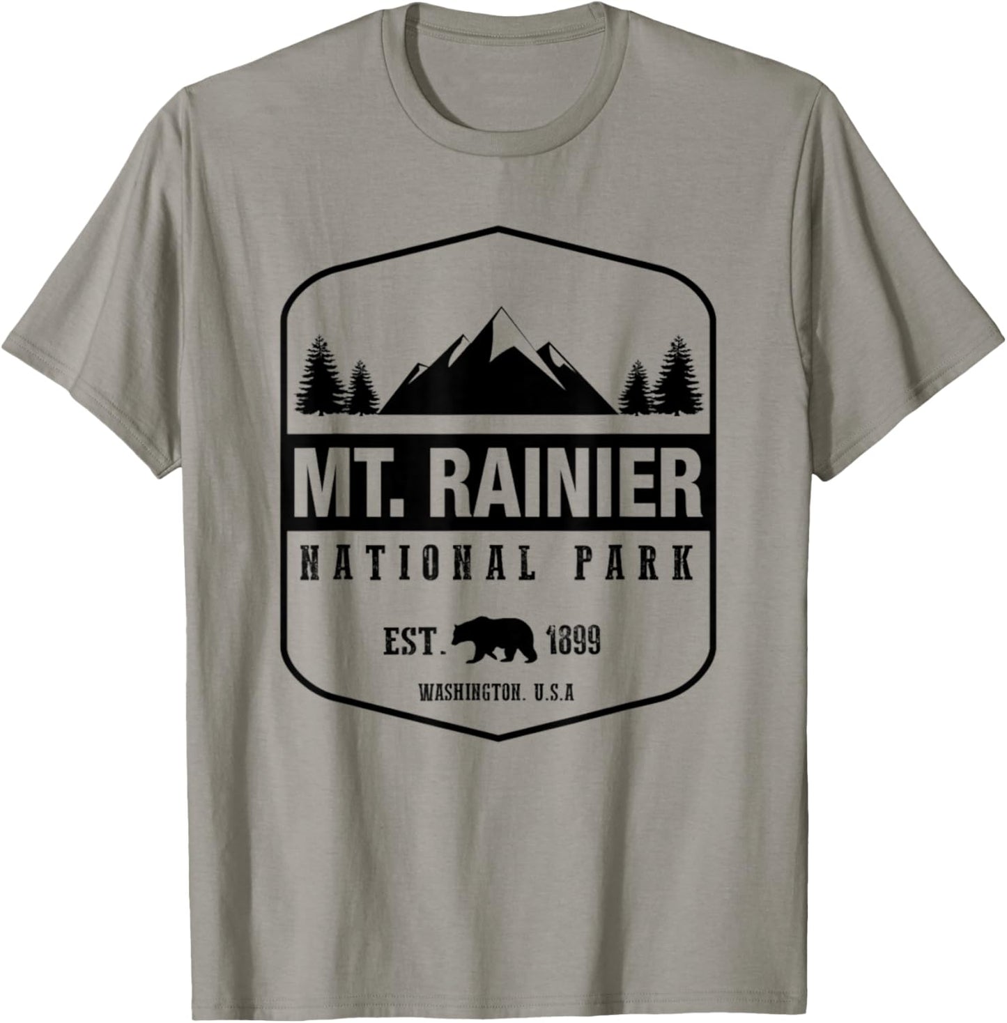 Mt. Rainier National Park Love Hiking Wanderlust T-Shirt - T-Shirt | Sand