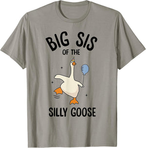 Big Sis Of The Silly Goose First Birthday Family Matching T-Shirt - T-Shirt | Sand