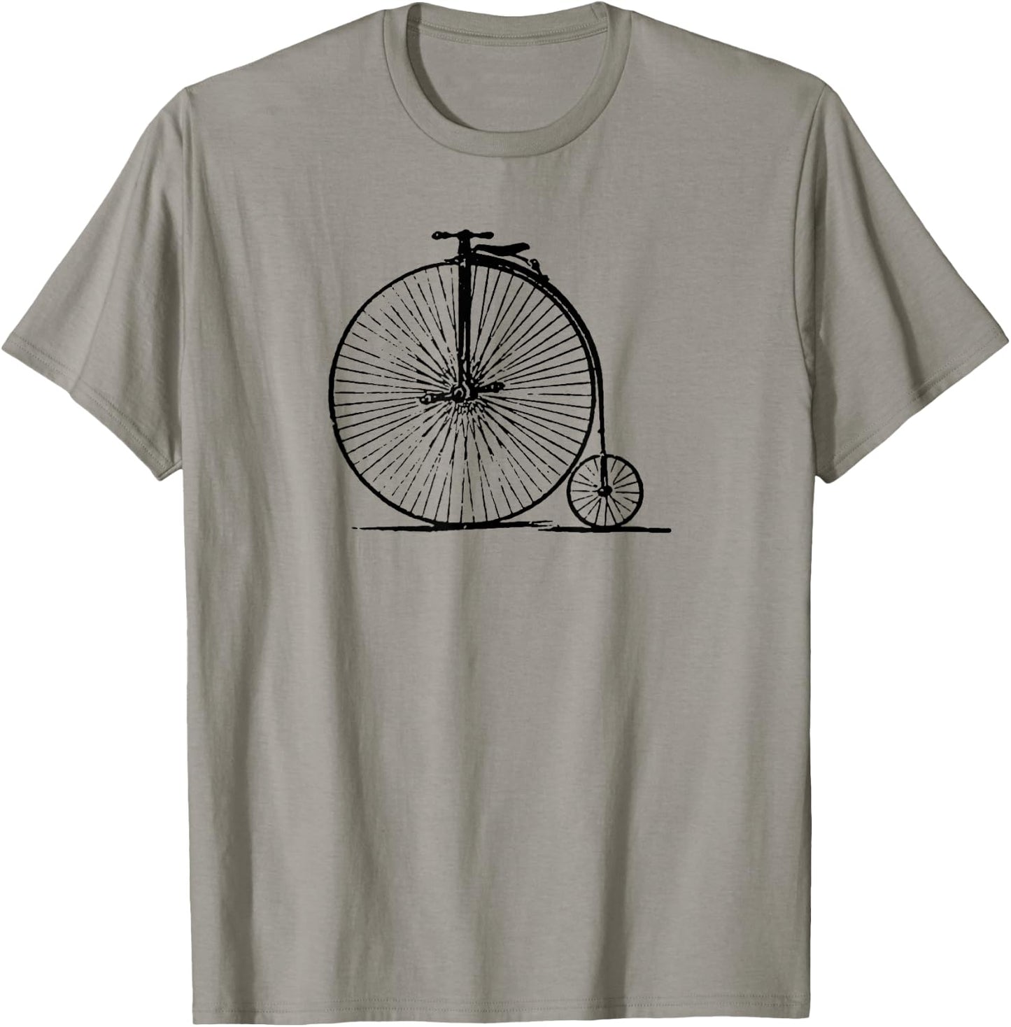 Old School Penny Farthing High Wheel Bike Bicycle Vintage T-Shirt - T-Shirt | Sand