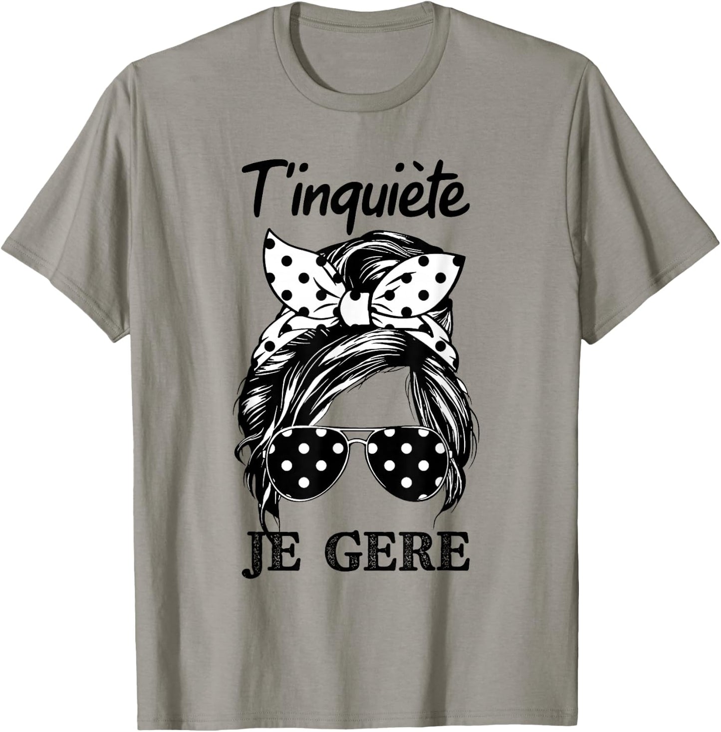 T'Worry Je Gère Humour Cat Kawaii Women's T-Shirt - T-Shirt | Sand