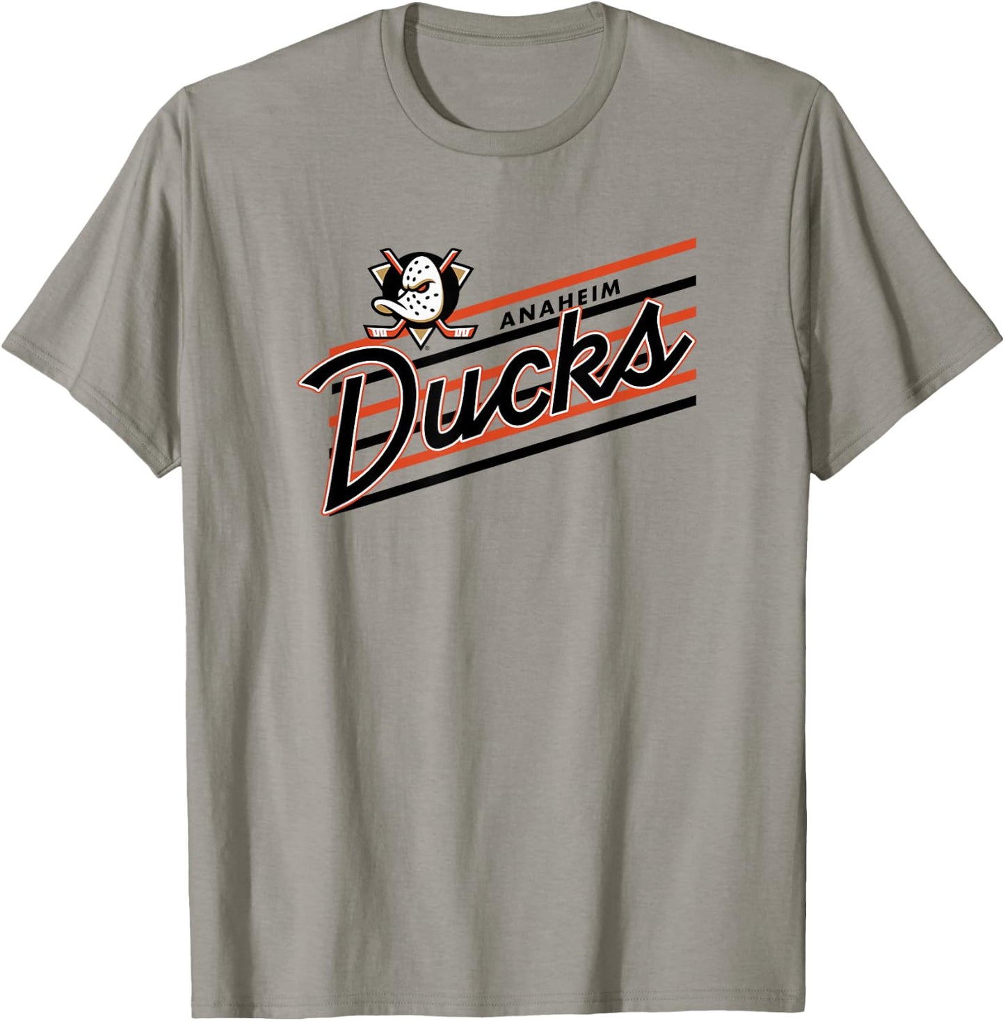 Anaheim Ducks Retro Performer Gray NHL Officially Licensed T-Shirt - T-Shirt | Sand