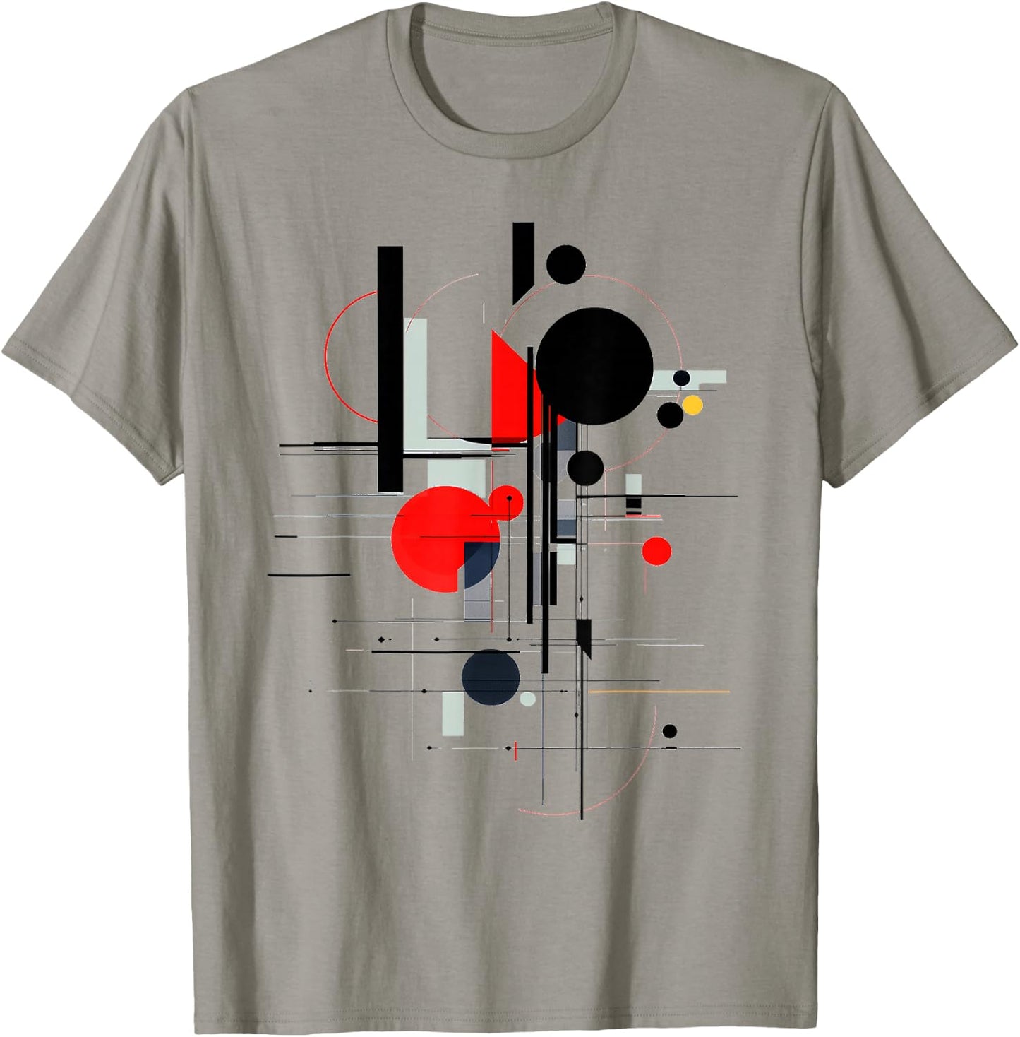 Abstract Art Pattern Painting Geometric Art Work , white, S T-Shirt - T-Shirt | Sand