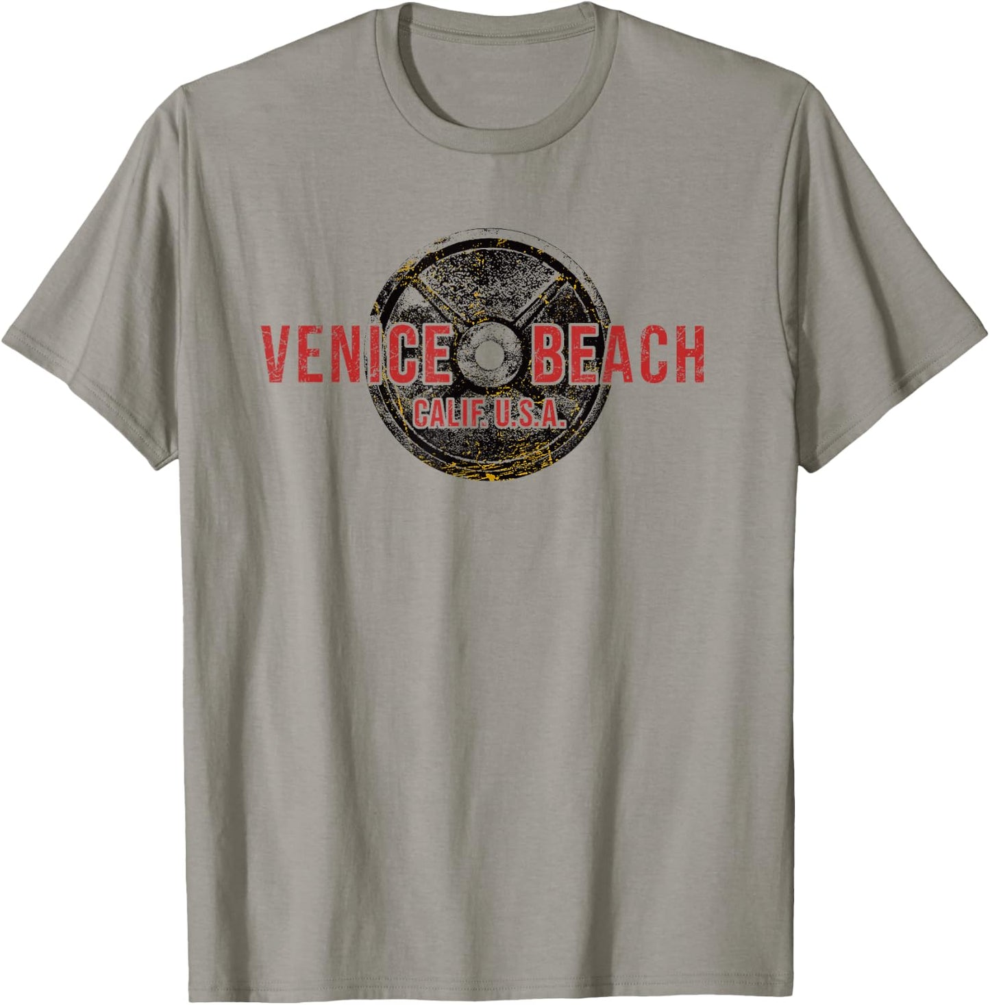 Bodybuilding Venice Beach California Weightlifting Gym T-Shirt - T-Shirt | Sand