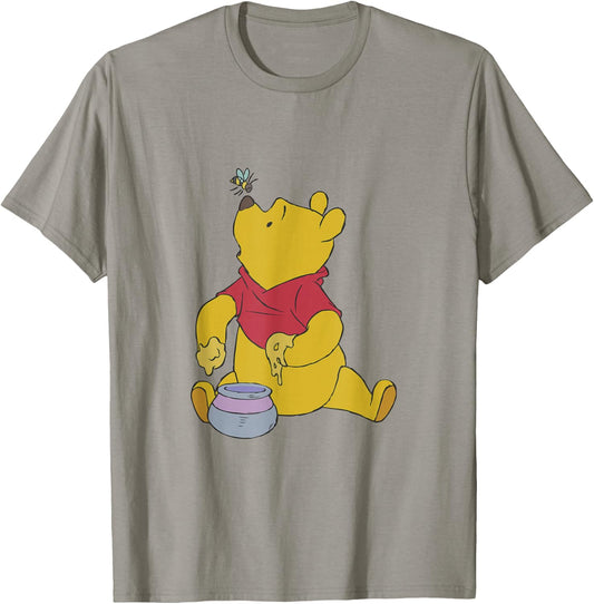 Disney Winnie The Pooh Honey Meeting Mrs. Bee Cute Logo T-Shirt - T-Shirt | Sand
