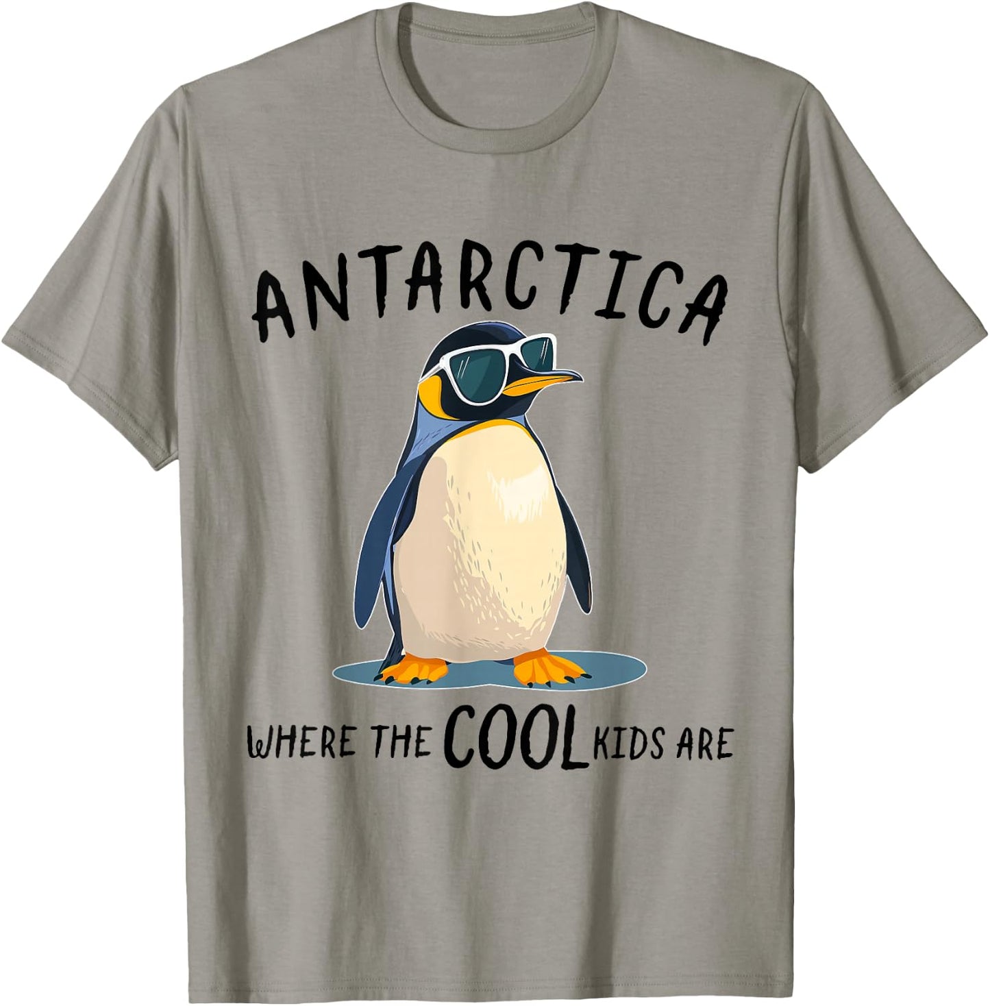 Funny Antarctica Cool Kids Penguin Souvenir T-Shirt - T-Shirt | Sand