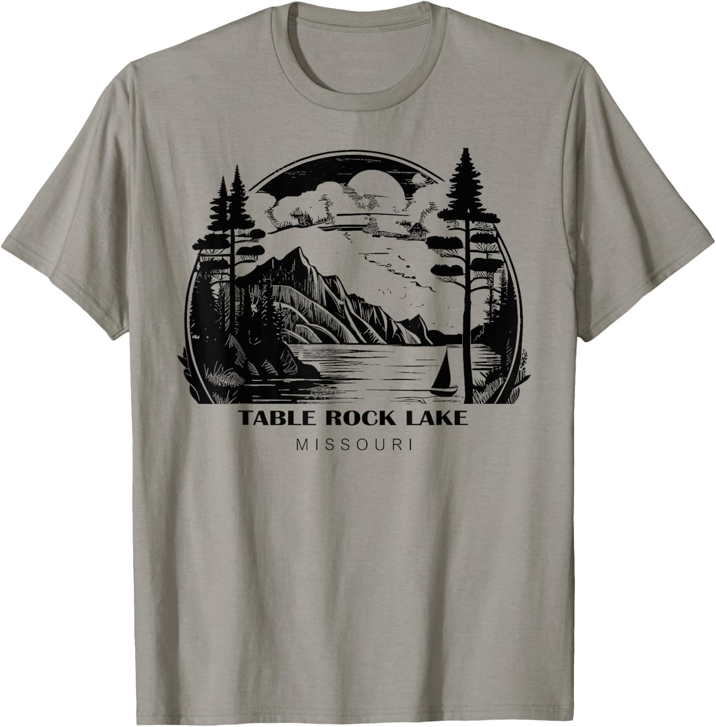 Table Rock Lake Missouri T-Shirt - T-Shirt | Sand