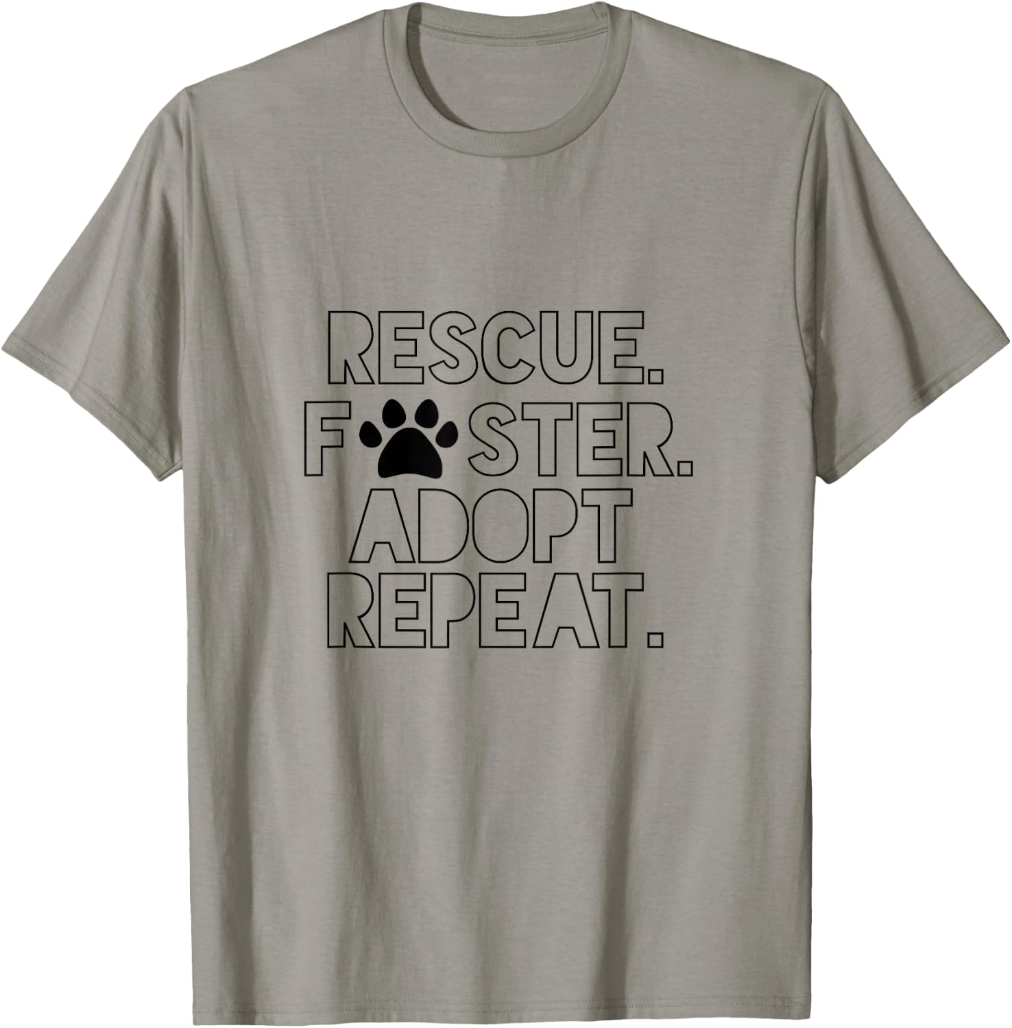 Rescue Foster Dog Mom Adopt Don't Shop Repeat T-Shirt - T-Shirt | Sand