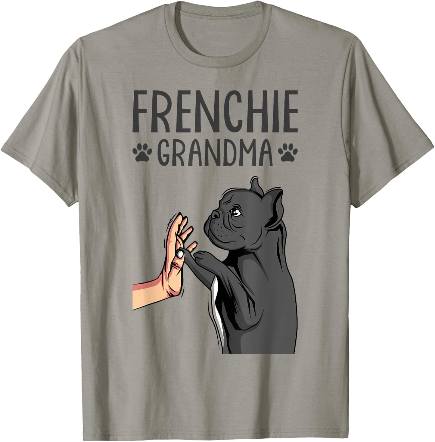 French Bulldog Grandma Frenchie Dog Lover T-Shirt - T-Shirt | Sand