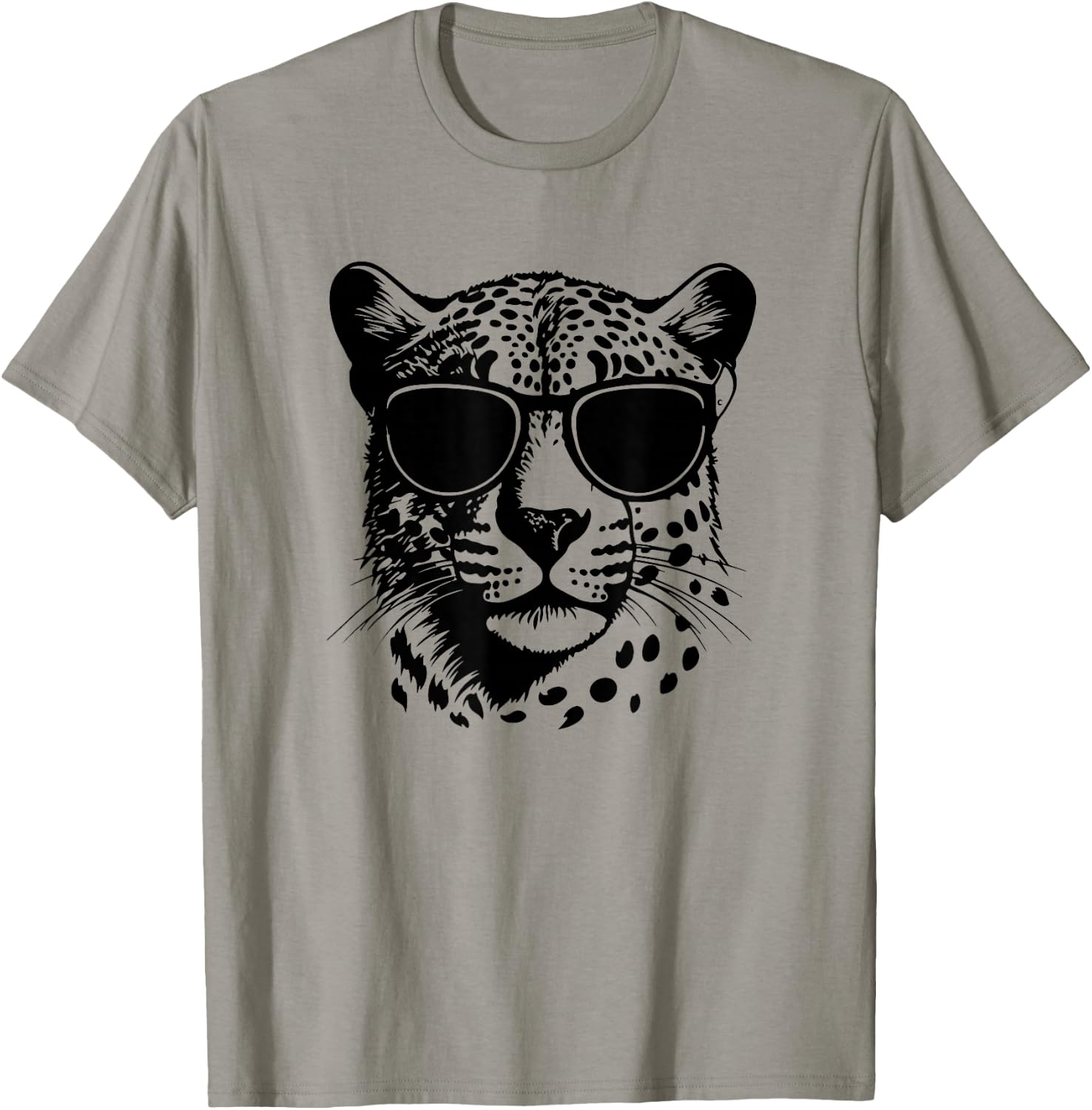 Funny Sunglasses Savanah Cheetah Lover T-Shirt - T-Shirt | Sand