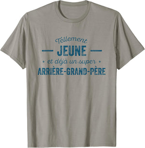 Jeune Arrière-Grand-Père Humour Fête Anniversaire , white, S T-Shirt - T-Shirt | Sand