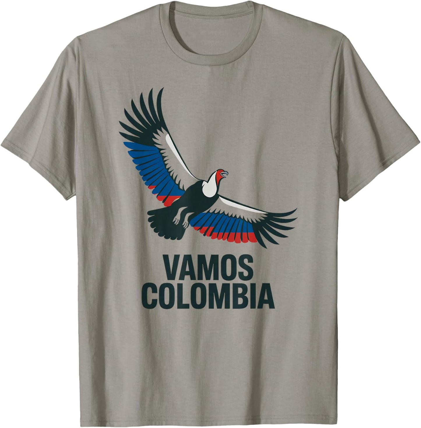National Vamos Colombia Cheer Pride Country Game Day T-Shirt - T-Shirt | Sand