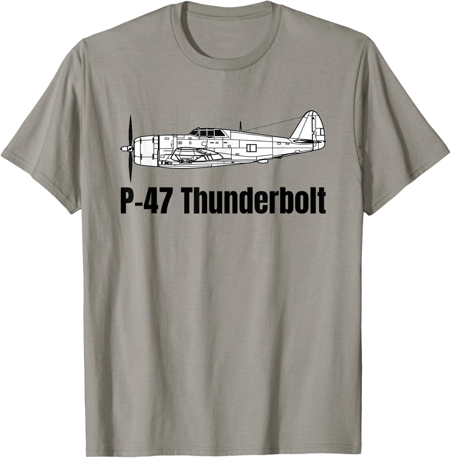 P-47 Thunderbolt Military Vintage Aircraft WWII / WW2 T-Shirt - T-Shirt | Sand