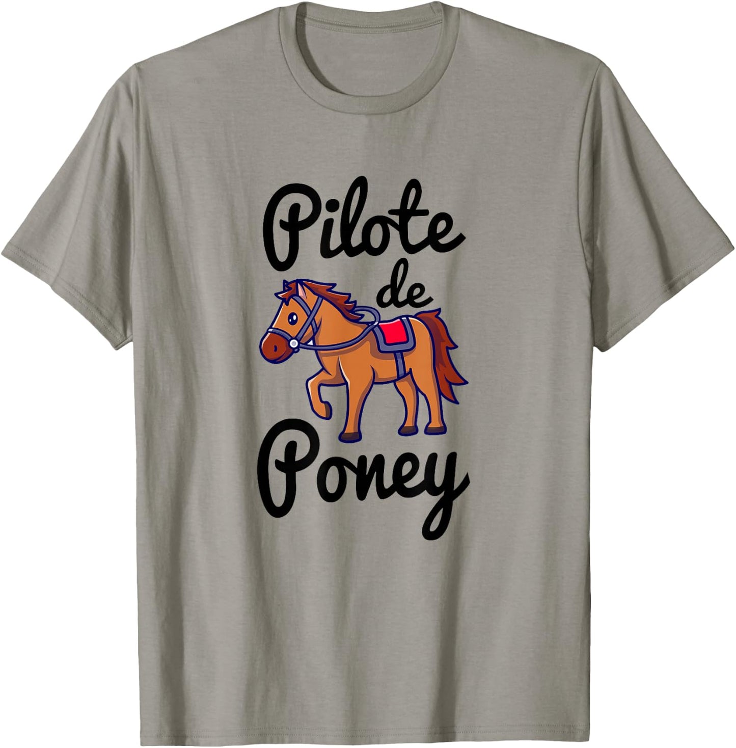 Pony Pilot T Shirt Riding Horse T-Shirt - T-Shirt | Sand