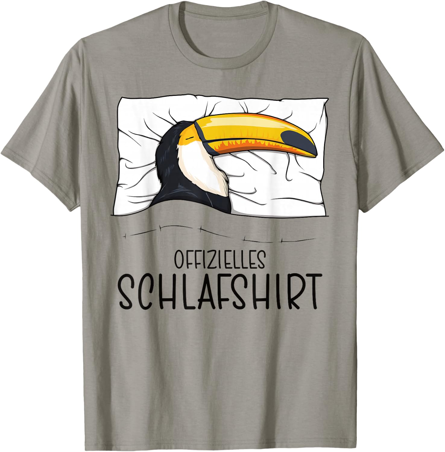 Offizielles Schlafshirt Tukan, Schlafanzug Tukan T-Shirt - T-Shirt | Sand
