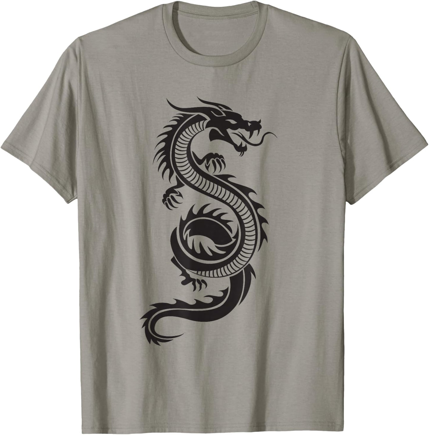 Martial Arts Red Chinese Firedrake Dragon Print Art T-Shirt - T-Shirt | Sand