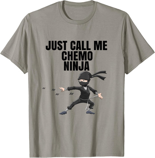 COOL Chemo Funny Gift : Chemo Ninja Shirt Outfit Gift T-Shirt - T-Shirt | Sand