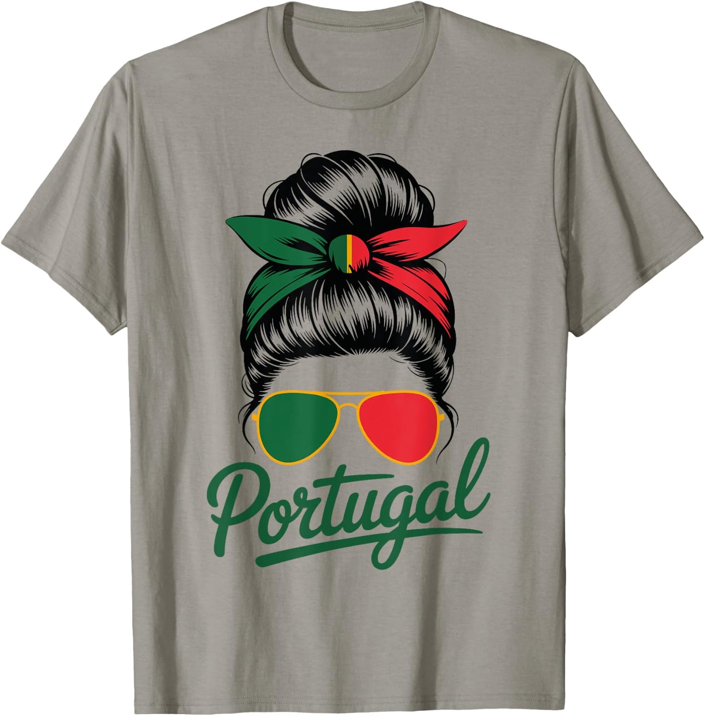 Portuguese Proud – Gift Women Portugal Flag Fun T-Shirt - T-Shirt | Sand