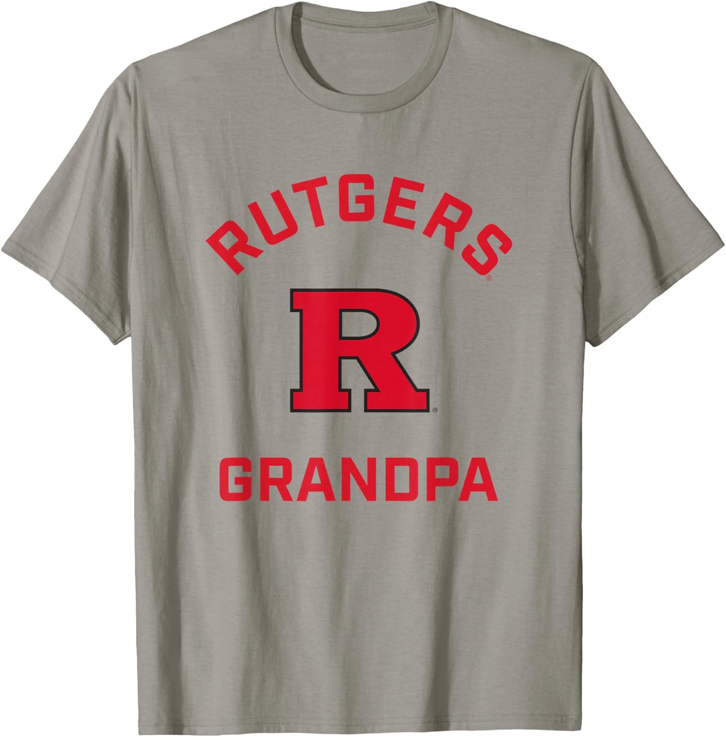 Rutgers University Scarlet Knights Arched Grandpa T-Shirt - T-Shirt | Sand