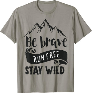 Be Brave Stay Wild T-Shirt - T-Shirt | Sand