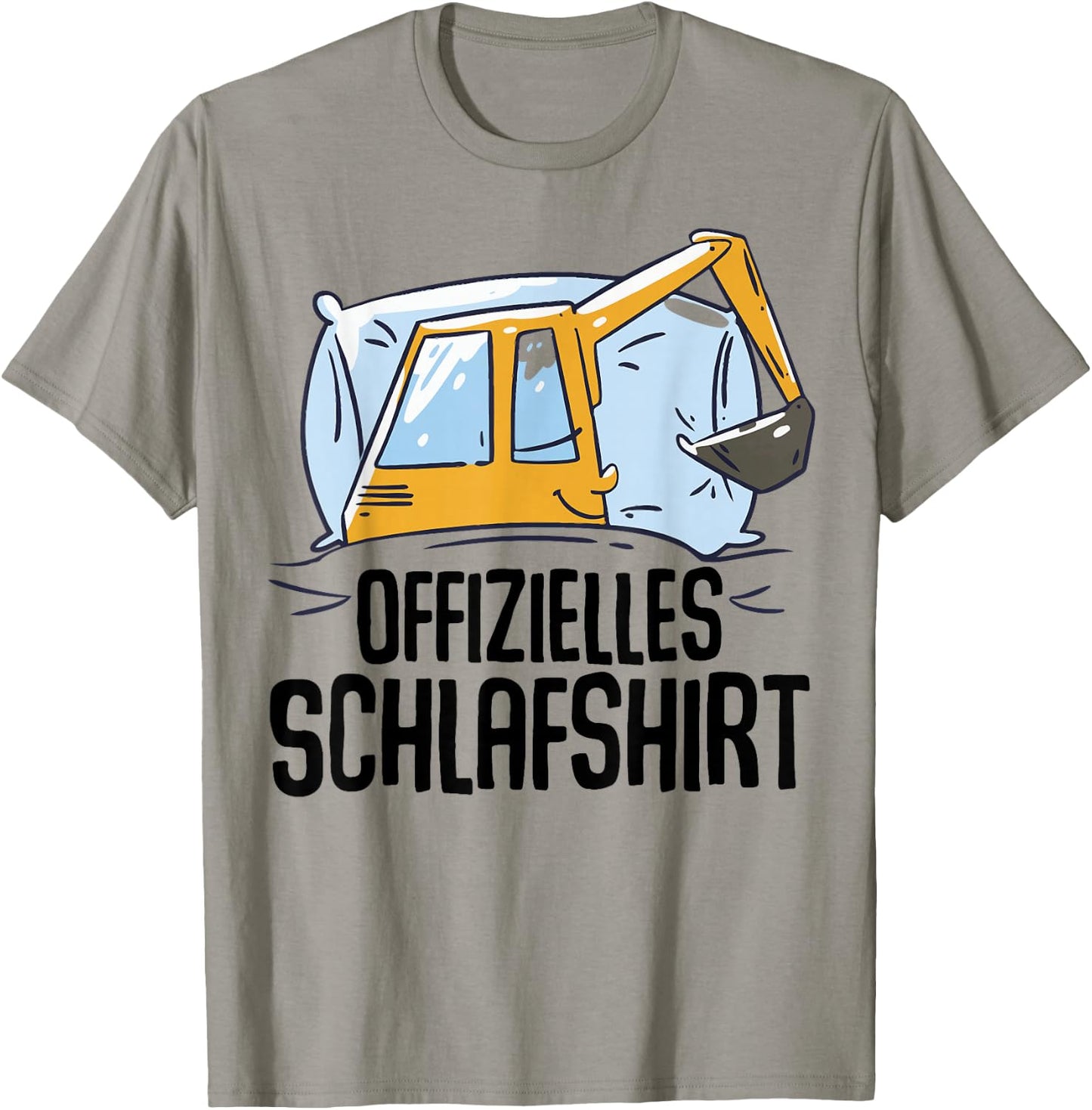 Bagger Offizielles Schlafshirt Schlafanzug Nachthemd Bagger T-Shirt - T-Shirt | Sand
