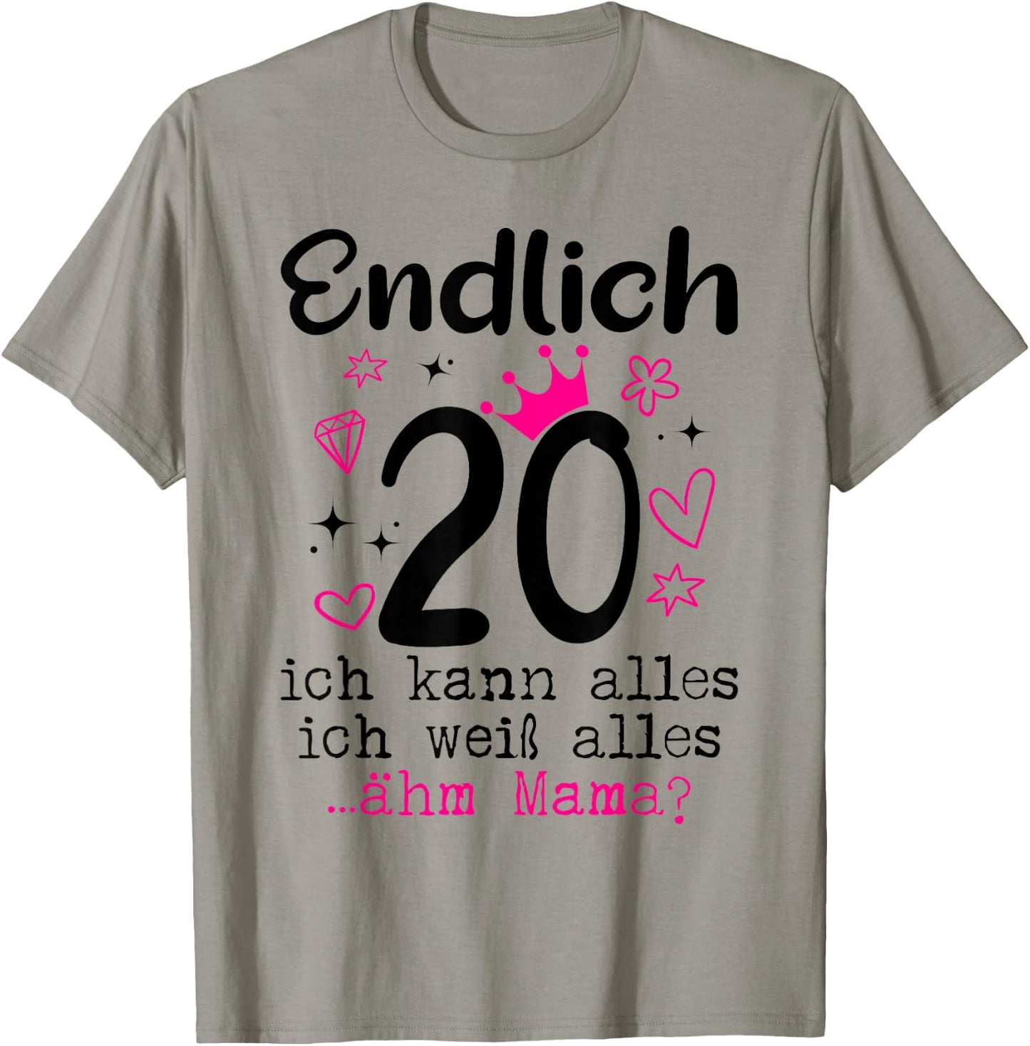 20th Birthday Girl Woman Daughter Finally 20 Years Women's , White T-Shirt - T-Shirt | Sand