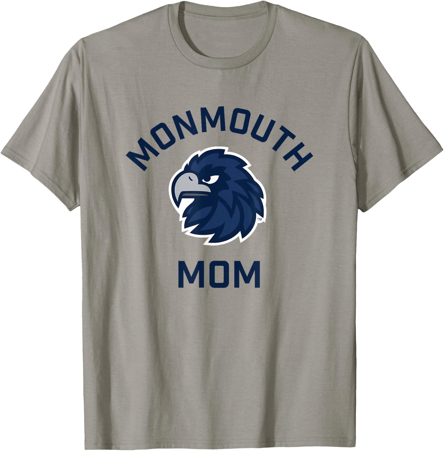 Monmouth University Hawks Arched Mom T-Shirt - T-Shirt | Sand