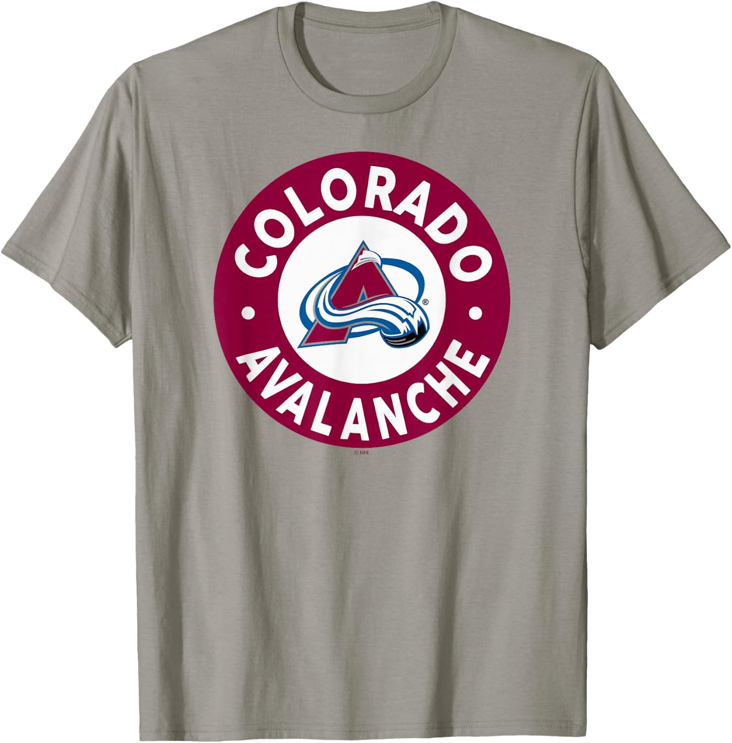 Colorado Avalanche Symbol Gray Officially Licensed T-Shirt - T-Shirt | Sand