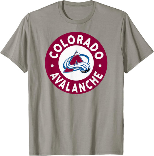 Colorado Avalanche Symbol Gray Officially Licensed T-Shirt - T-Shirt | Sand