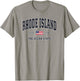 Rhode Island , Patriotic American Flag Veteran Gifts T-Shirt - T-Shirt | Sand