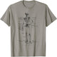 Human Skeleton Anatomical Skeleton bones T-Shirt - T-Shirt | Sand