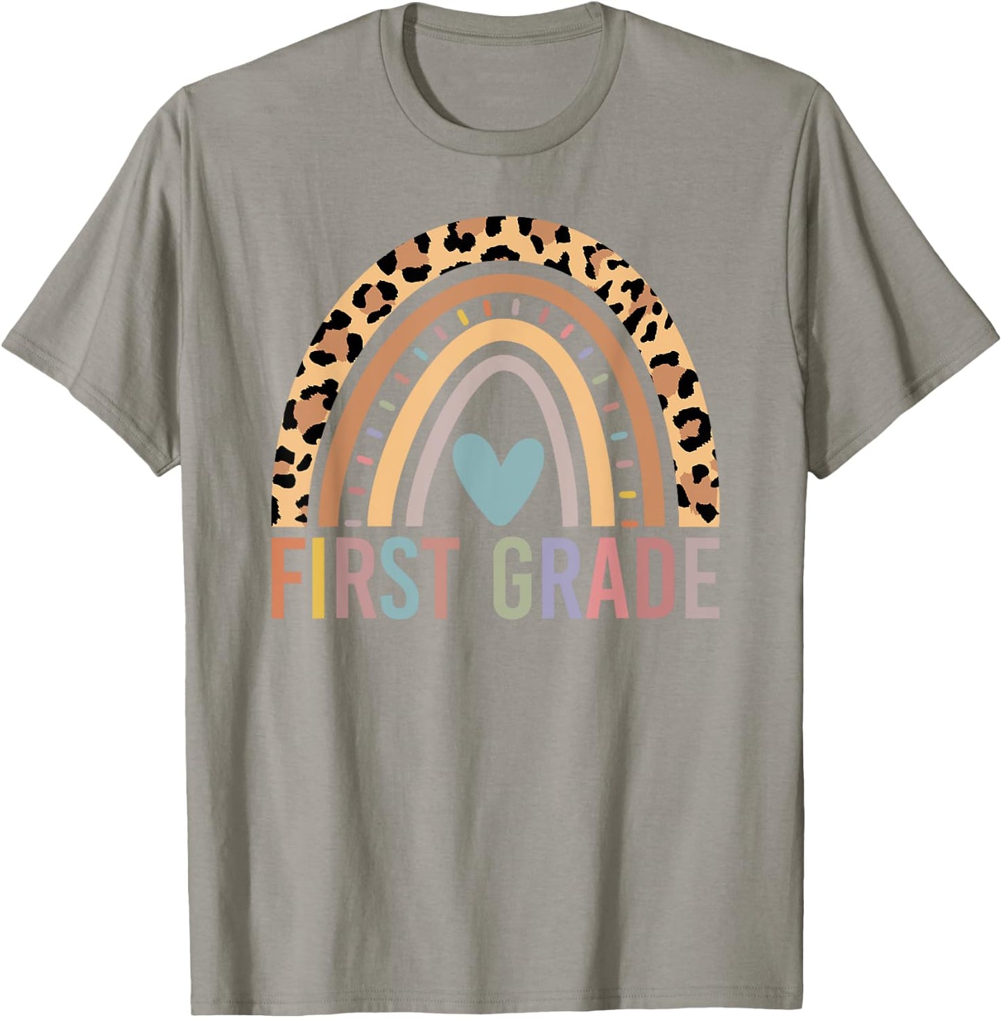 First Grade Rainbow Girls Boys Teacher Team 1st Grade Squad T-Shirt - T-Shirt | Sand
