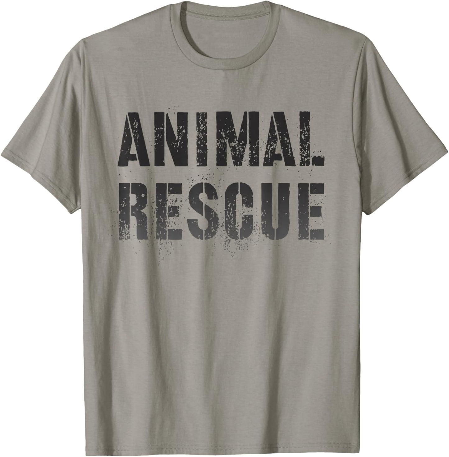Vintage ANIMAL RESCUE Wild Cats Dogs Adoption Dept Uniform T-Shirt - T-Shirt | Sand