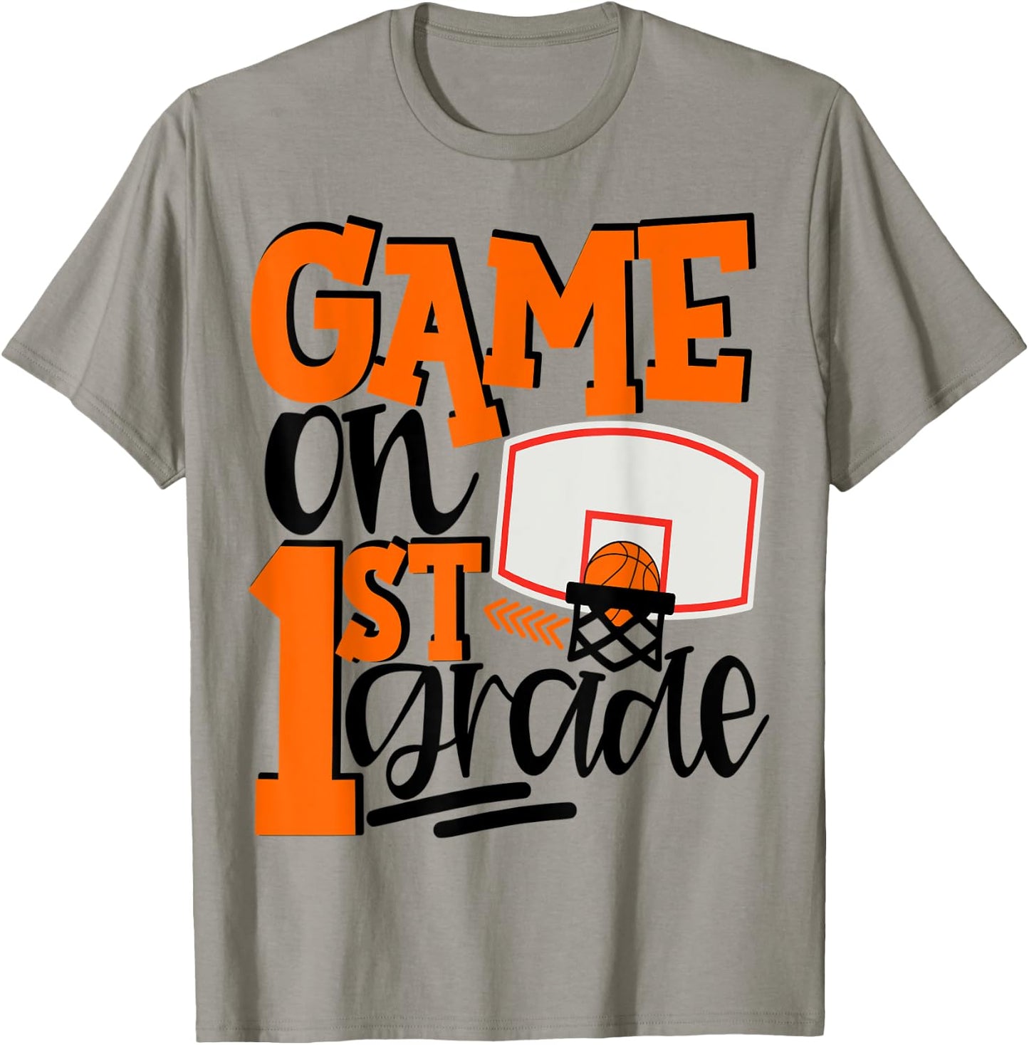 1st Grade Basketball First Day Of School Sports T-Shirt - T-Shirt | Sand