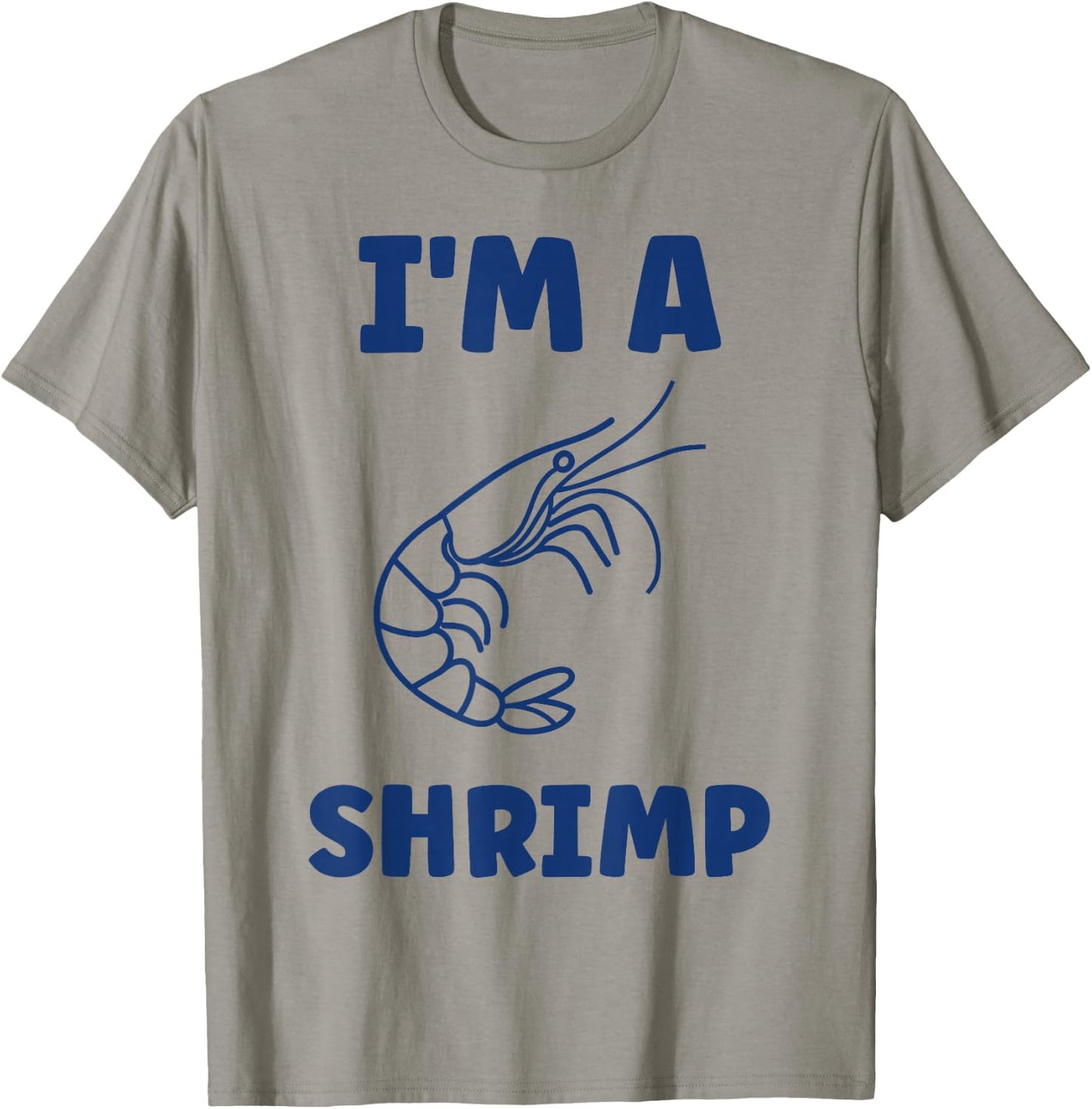 Small Crustacean Shrimp Cute Minimalist i'm a Shrimp T-Shirt - T-Shirt | Sand