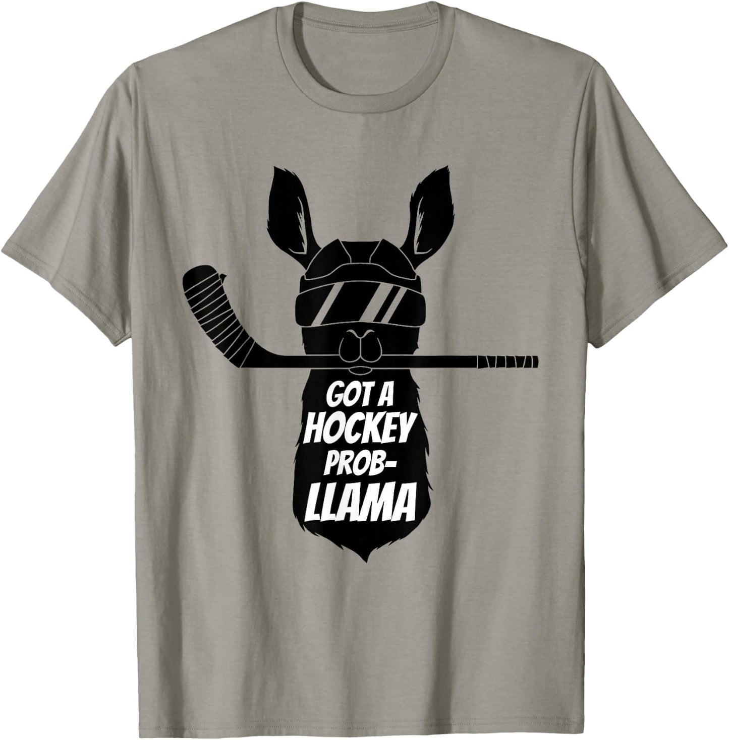 Got A Hockey Probllama Funny Ice Hockey Llama T-Shirt - T-Shirt | Sand