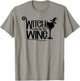 Witch Way To The Wine Halloween T-Shirt - T-Shirt | Sand